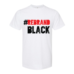 dammi media men white short sleeve t shirt rebrand black