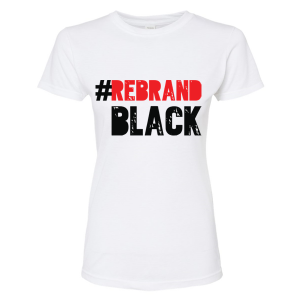 dammi media women white short sleeve t shirt rebrand black